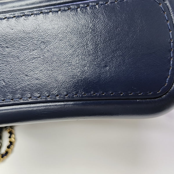 GABRIELLE Small Quilted Calfskin Blue