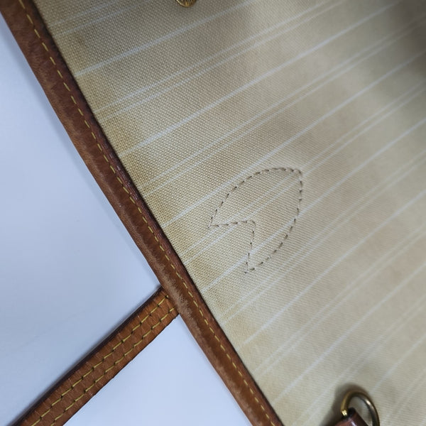 NEVERFULL MM Monogram Coated Canvas Blue