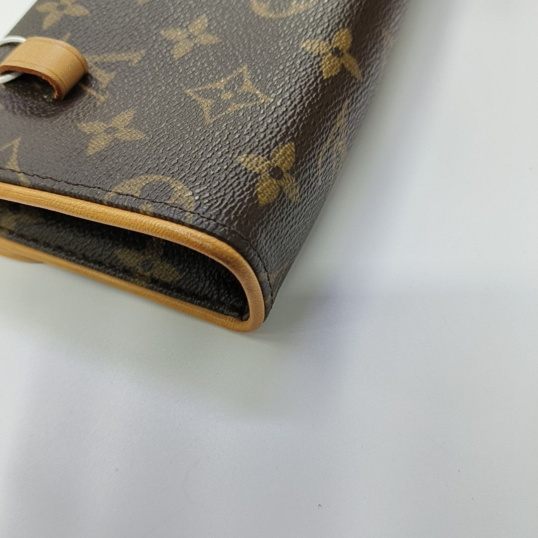 FLORENTINE Monogram Coated Canvas Brown