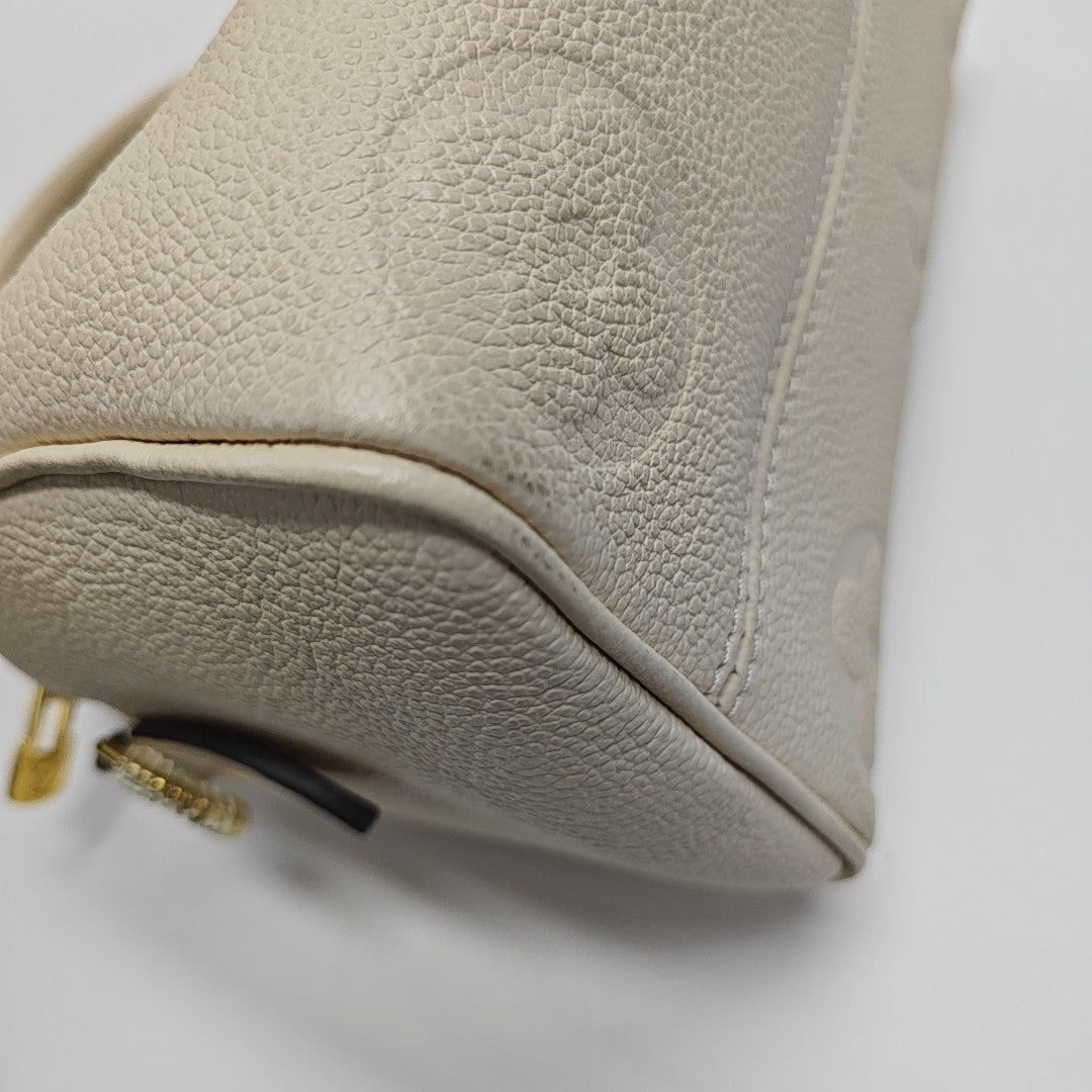 SPEEDY 20 Monogram Calfskin Beige