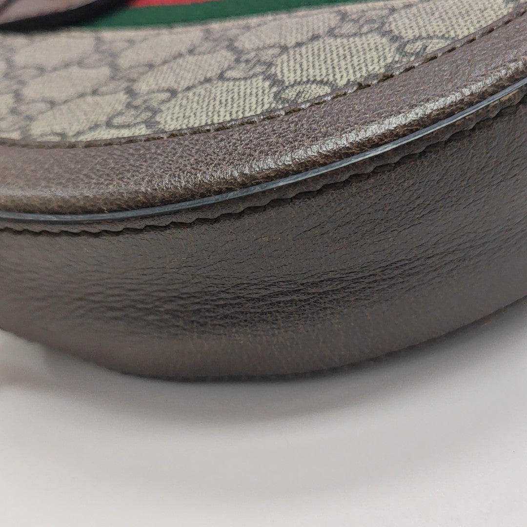 Ophidia Mini Monogram Coated Canvas Beige