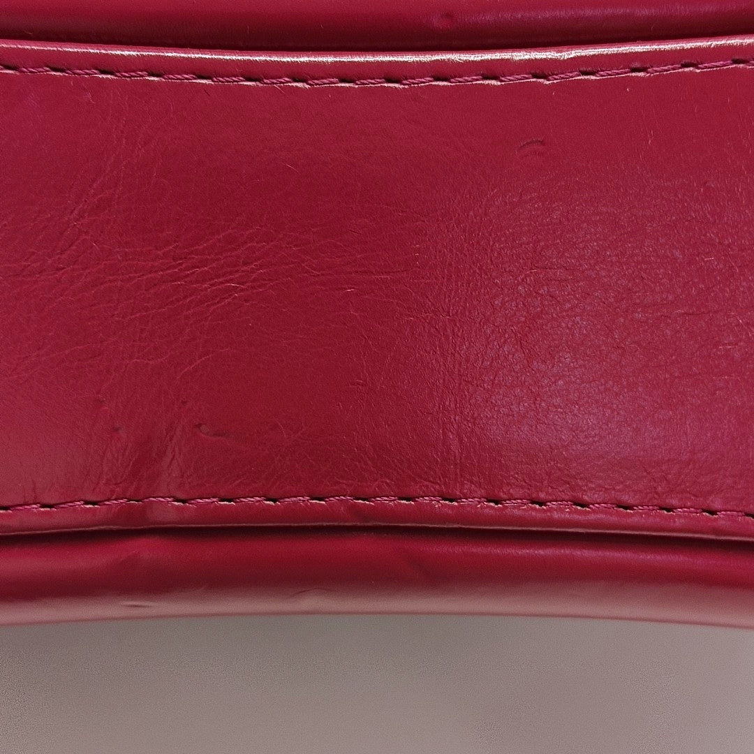 GABRIELLE Small Chevron, Quilted Calfskin Red