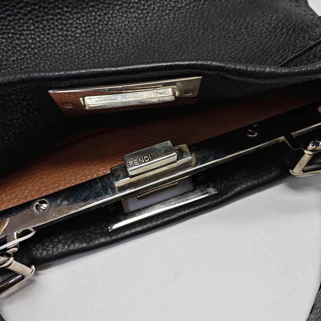 Peekaboo Medium Calfskin Black