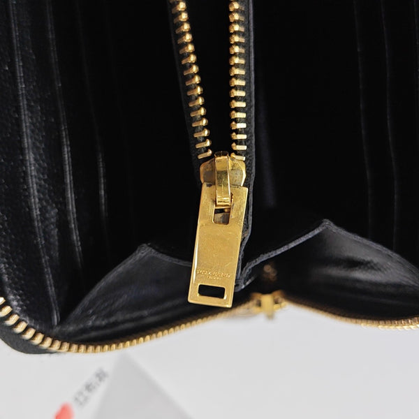 MONOGRAM Chevron Calfskin Black