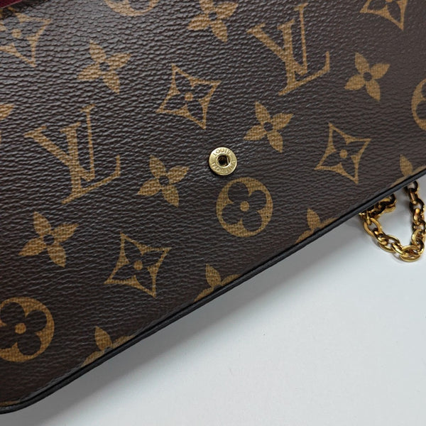 FÉLICIE Monogram Coated Canvas Brown