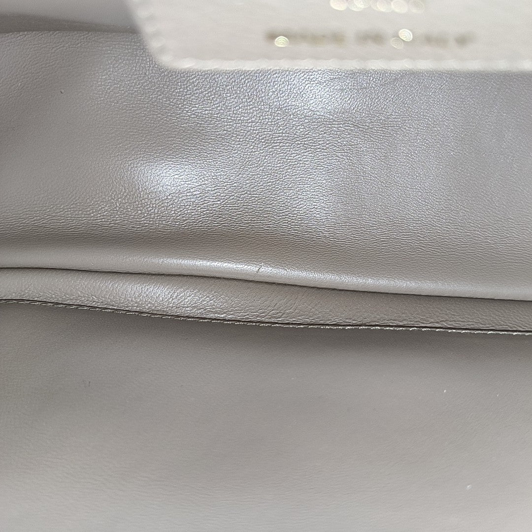 Dior Caro Large Cannage Calfskin Gray