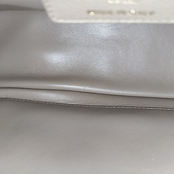 Dior Caro Large Cannage Calfskin Gray
