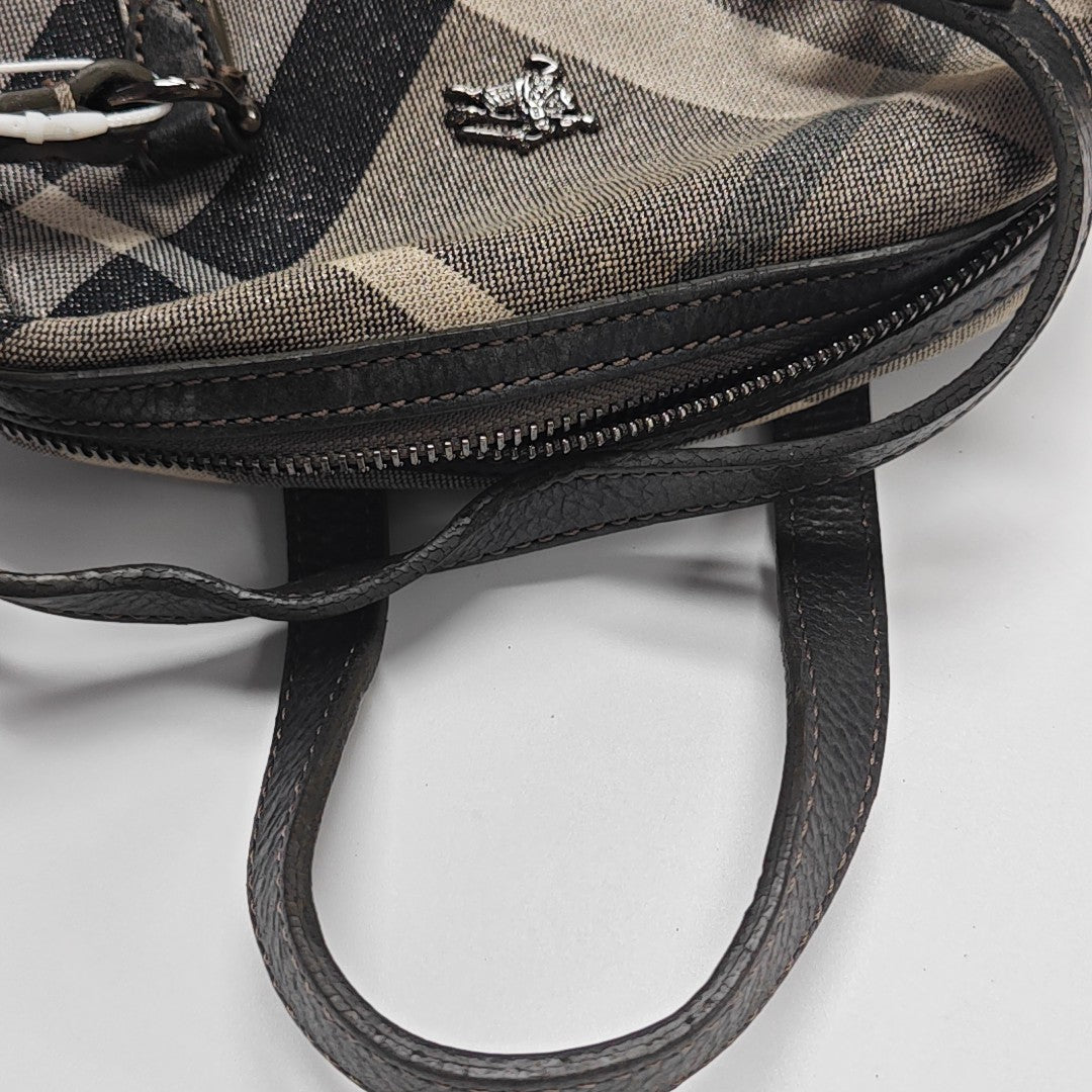 Canvas Top Handle Bag Gray