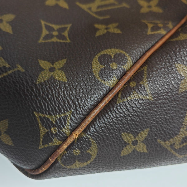 SAC SOUPLE 55 Monogram Coated Canvas Brown