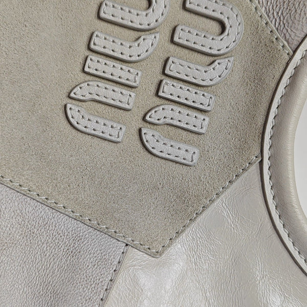 IVY Quilted Suede White