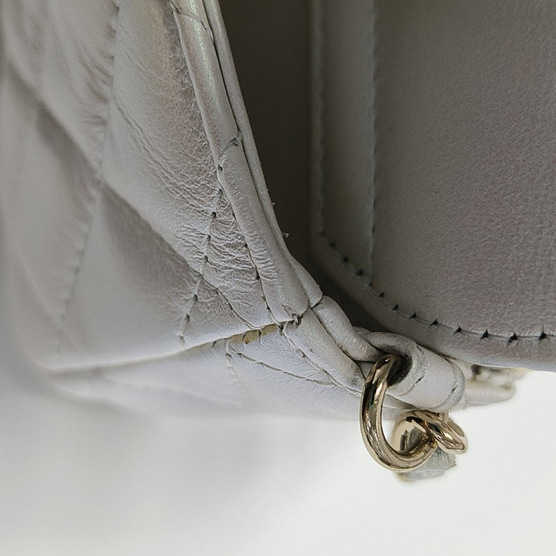 CLASSIC FLAP Mini Quilted Calfskin Metallic
