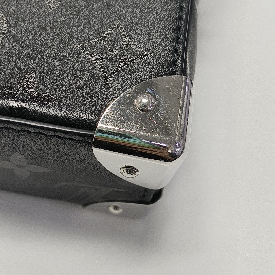 CAMERA BOX Monogram Calfskin Black