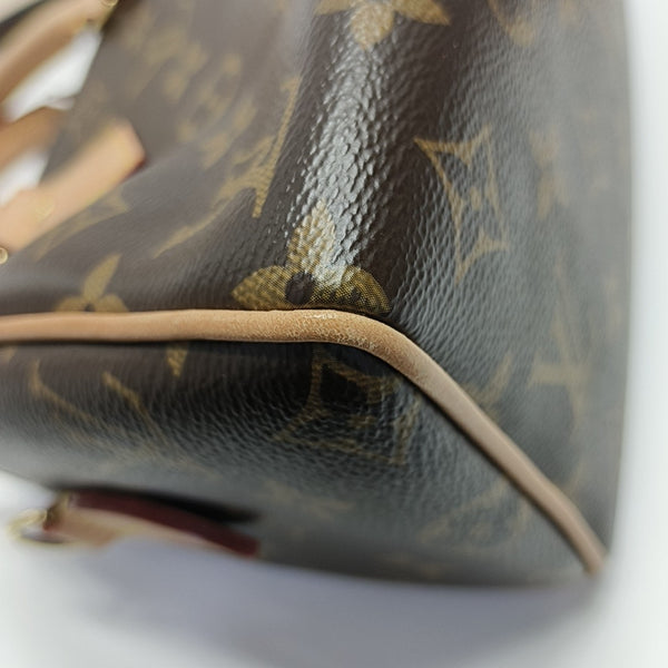 SPEEDY 20 Monogram Coated Canvas Brown