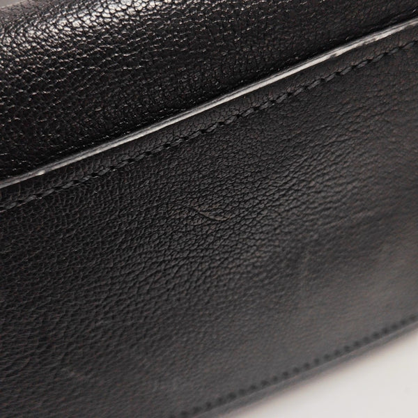 Calfskin Shoulder Bag Black