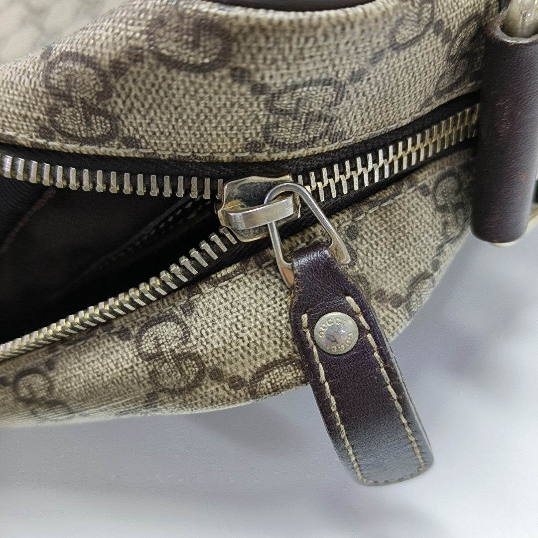 GG Supreme Monogram Coated Canvas Black