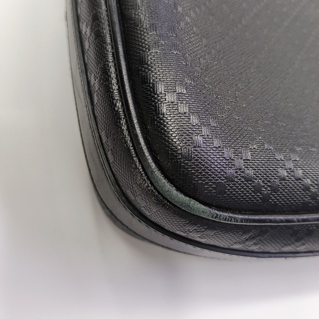 Calfskin Top Handle Bag Black
