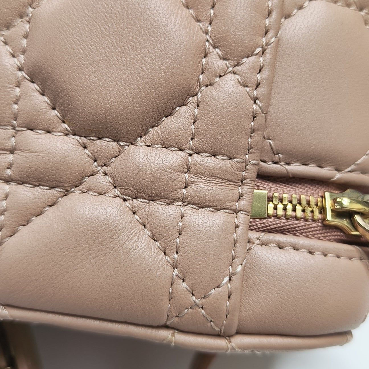 Lady Dior Super Mini Cannage Calfskin Pink