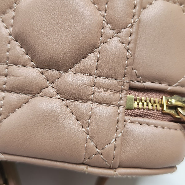 Lady Dior Super Mini Cannage Calfskin Pink