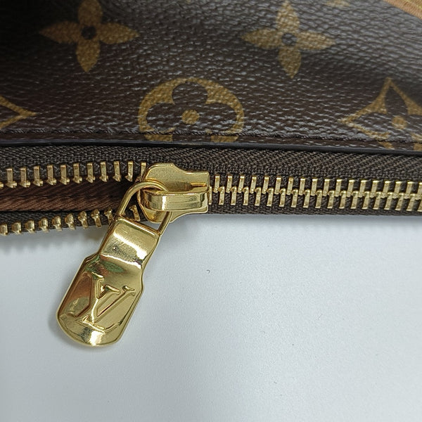 Monogram Coated Canvas Shoulder Bag Brown