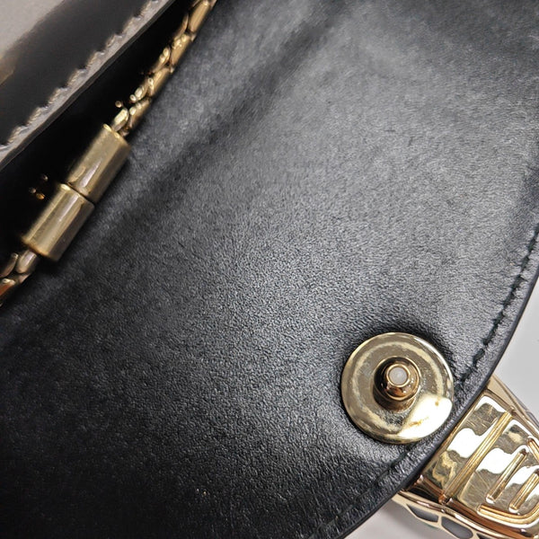 SERPENTI FOREVER Small Patent Leather Silver