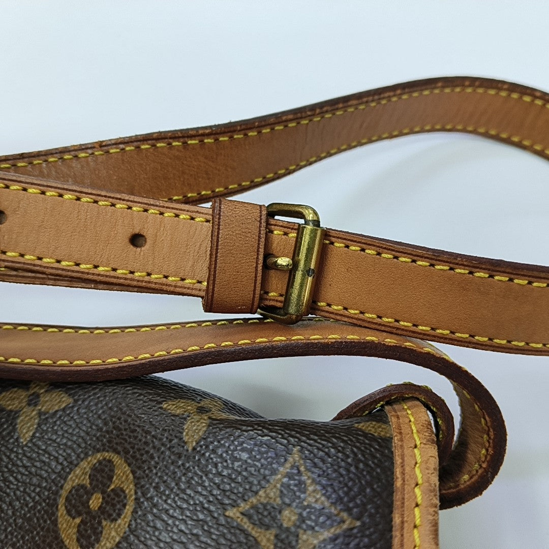 SAUMUR 30 Monogram Coated Canvas Brown