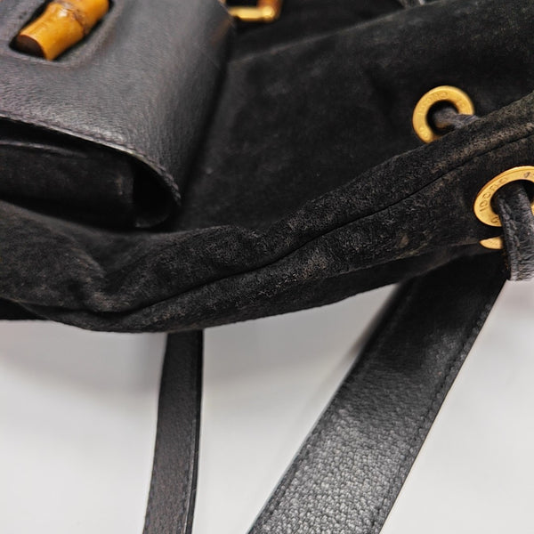 Bamboo 1947 Medium Suede Black