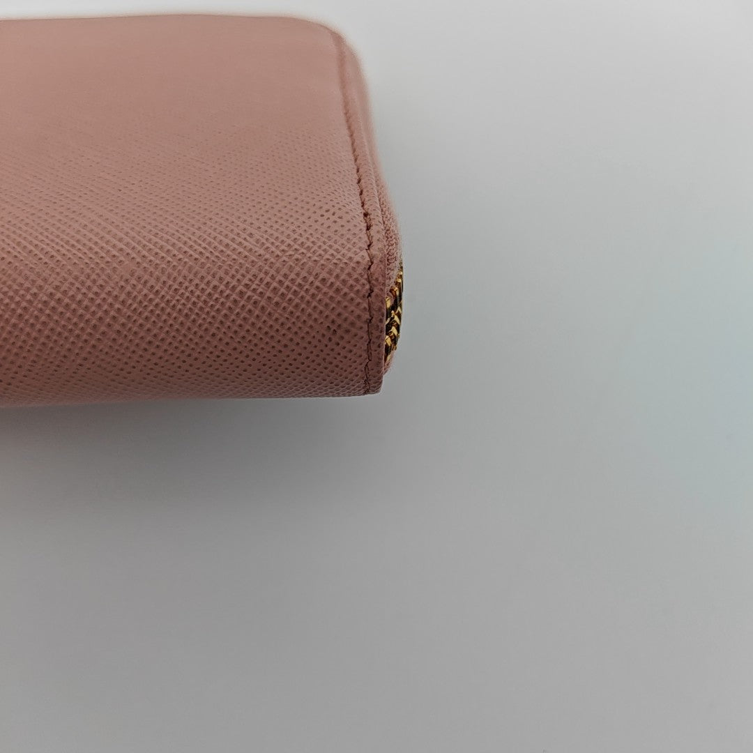 Saffiano Calfskin Wallet Pink