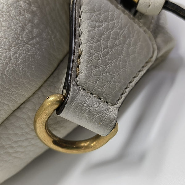 Calfskin Shoulder Bag White