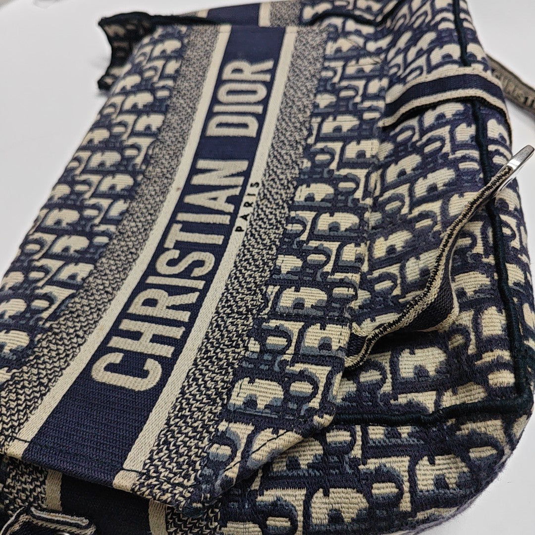 Diorcamp Large Oblique Canvas Blue