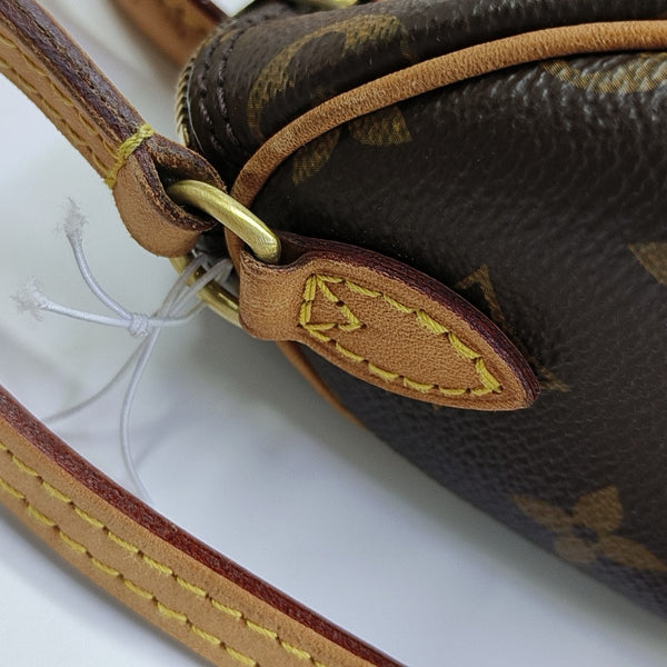 SPEEDY Nano Monogram Coated Canvas Brown