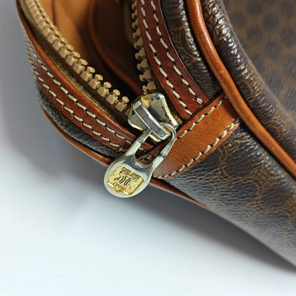 Authenticated pre-owned  MACADAM CLUTCHES Coated Canvas Brown - Clutch at Looply