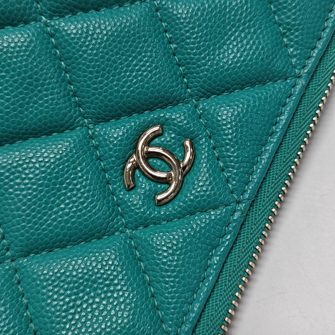 Quilted Grained Calfskin Green