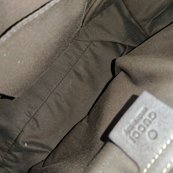 Monogram Coated Canvas Tote Bag Brown