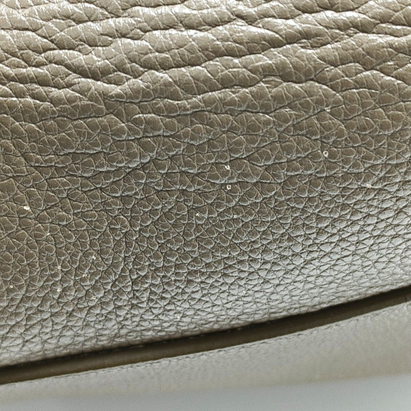 Authenticated pre-owned  SANGLE Small Calfskin Gray - Bucket Bag at Looply