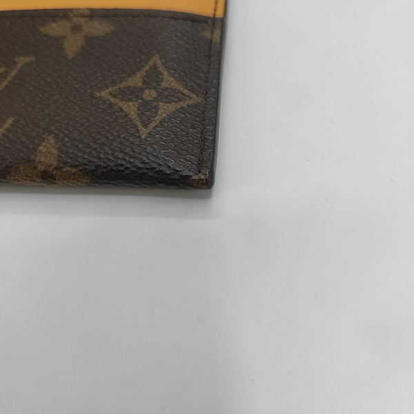 Monogram Coated Canvas Card Holder Brown