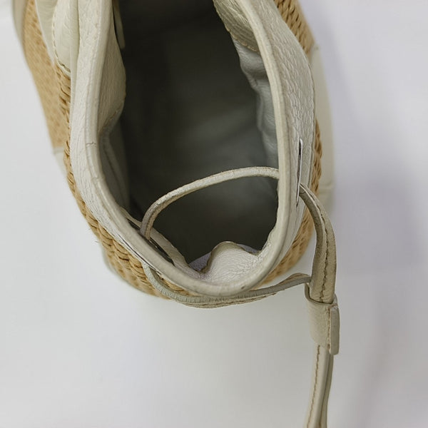 Straw Shoulder Bag Beige