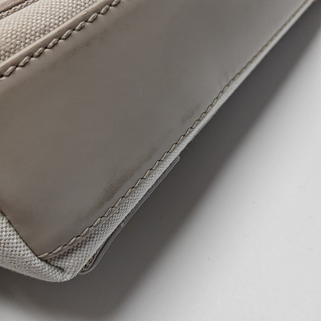 Navy Mini Canvas White