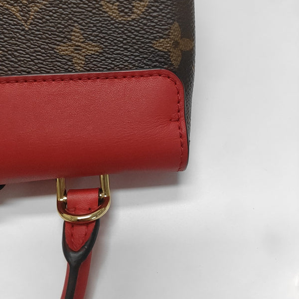 LOCKY BB Monogram Coated Canvas Red