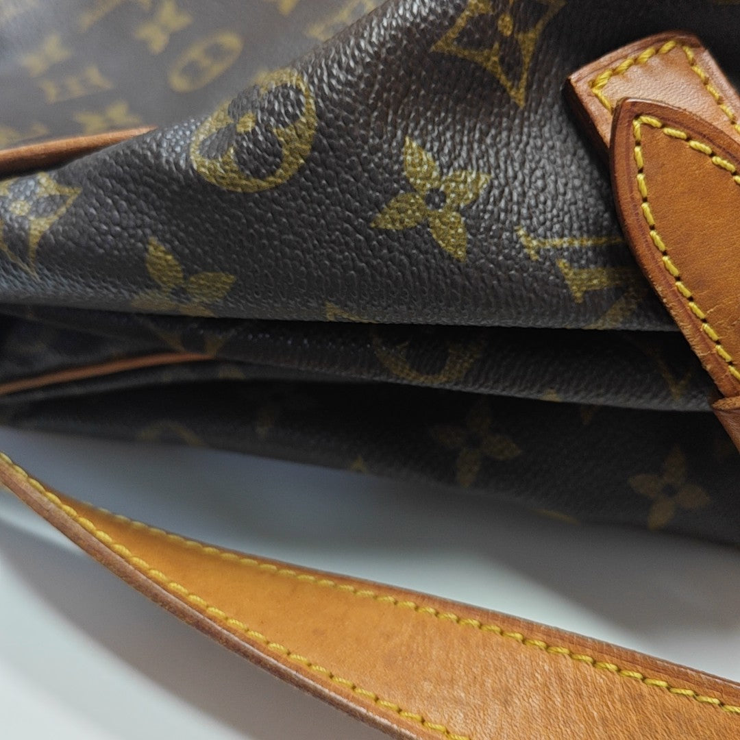 SAUMUR 35 Monogram Coated Canvas Brown