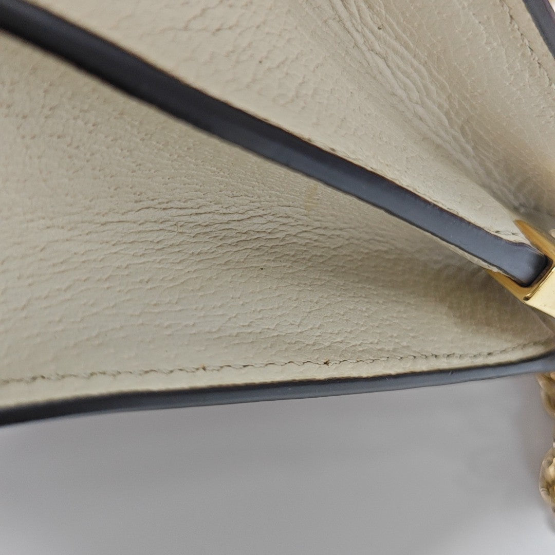 Ophidia Small Calfskin White