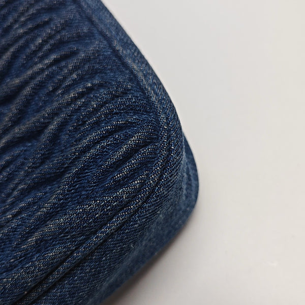 Quilted Denim Shoulder Bag Blue