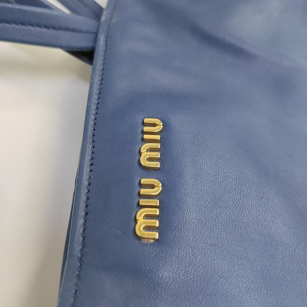 Calfskin Tote Bag Blue