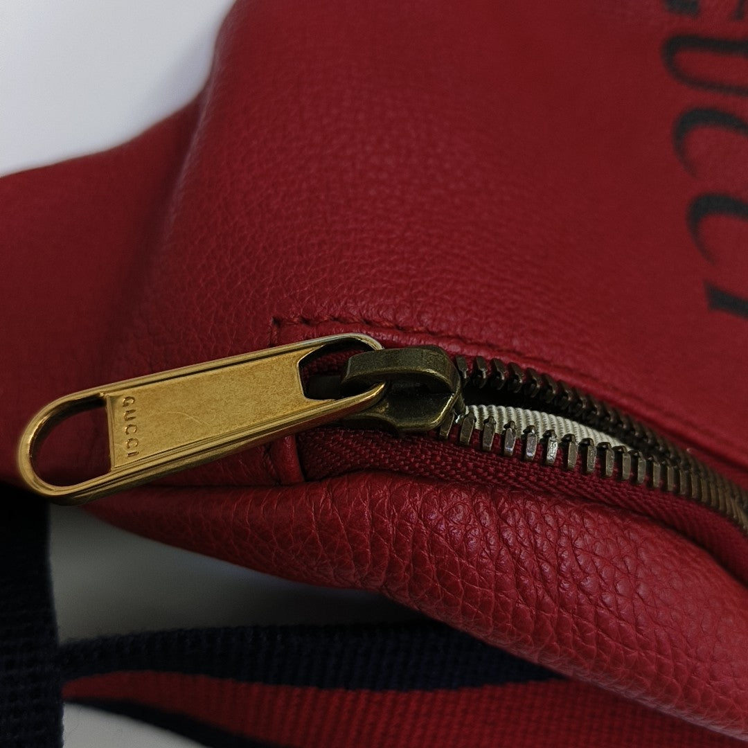 Print Large Calfskin Red