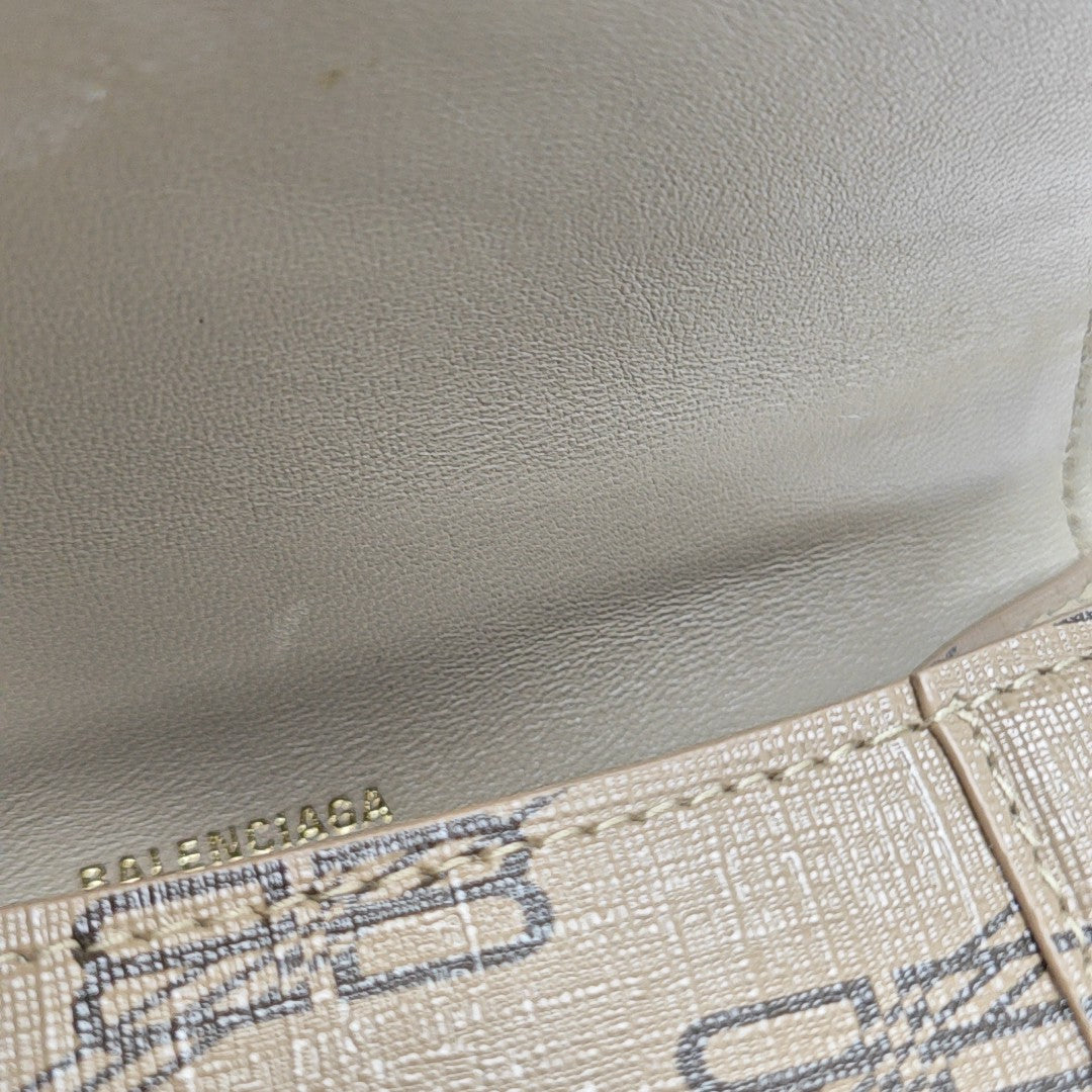 Hourglass XS Coated Canvas Brown