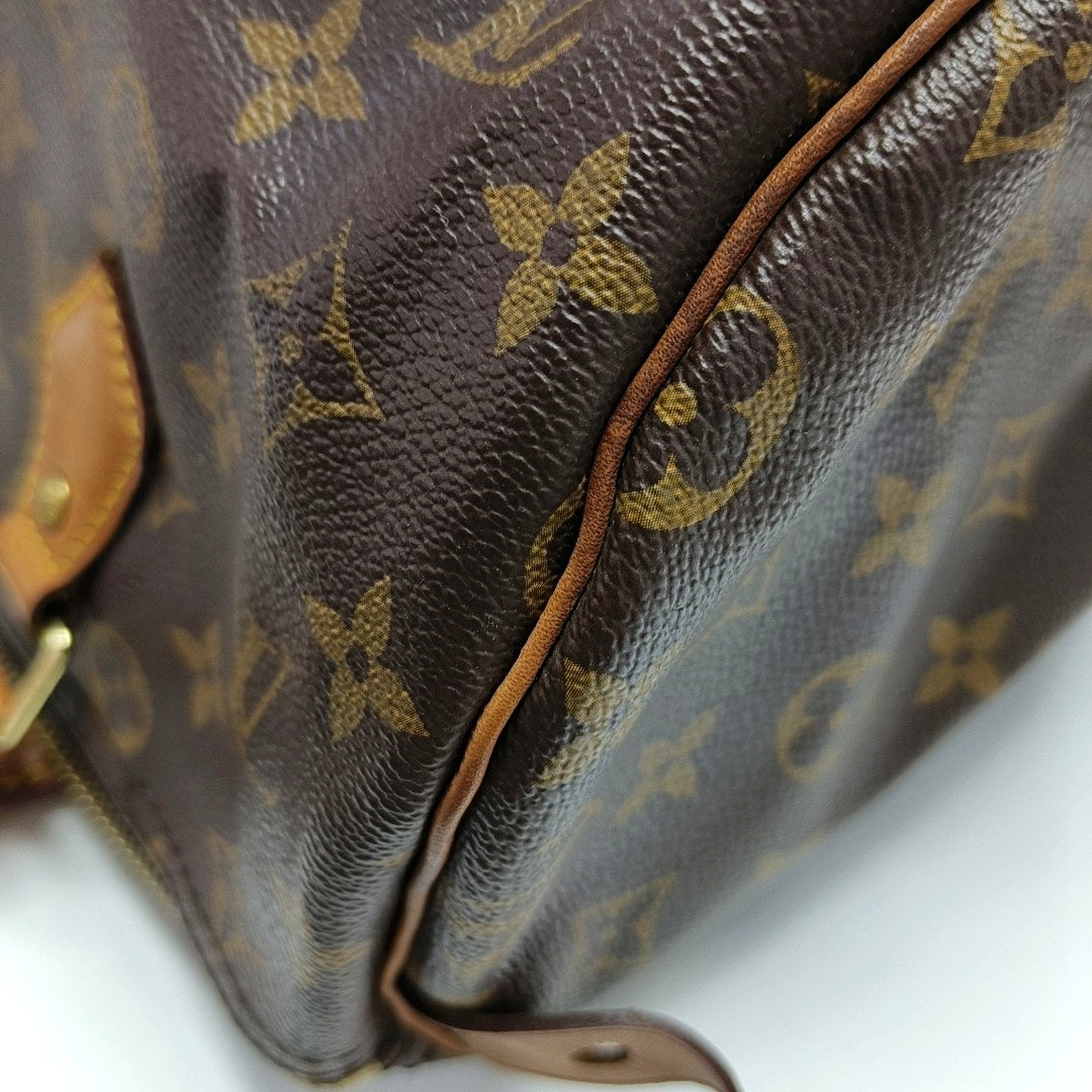 SPEEDY 30 Monogram Coated Canvas Brown