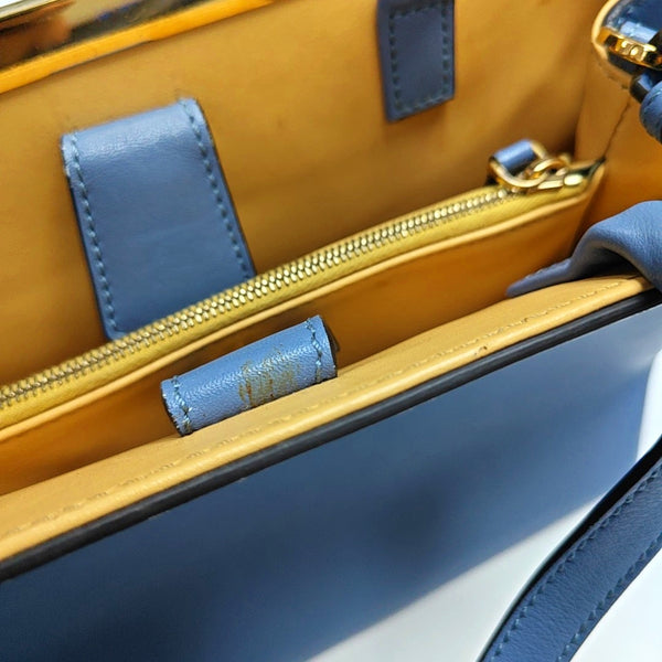 2 Jours Small Calfskin Blue