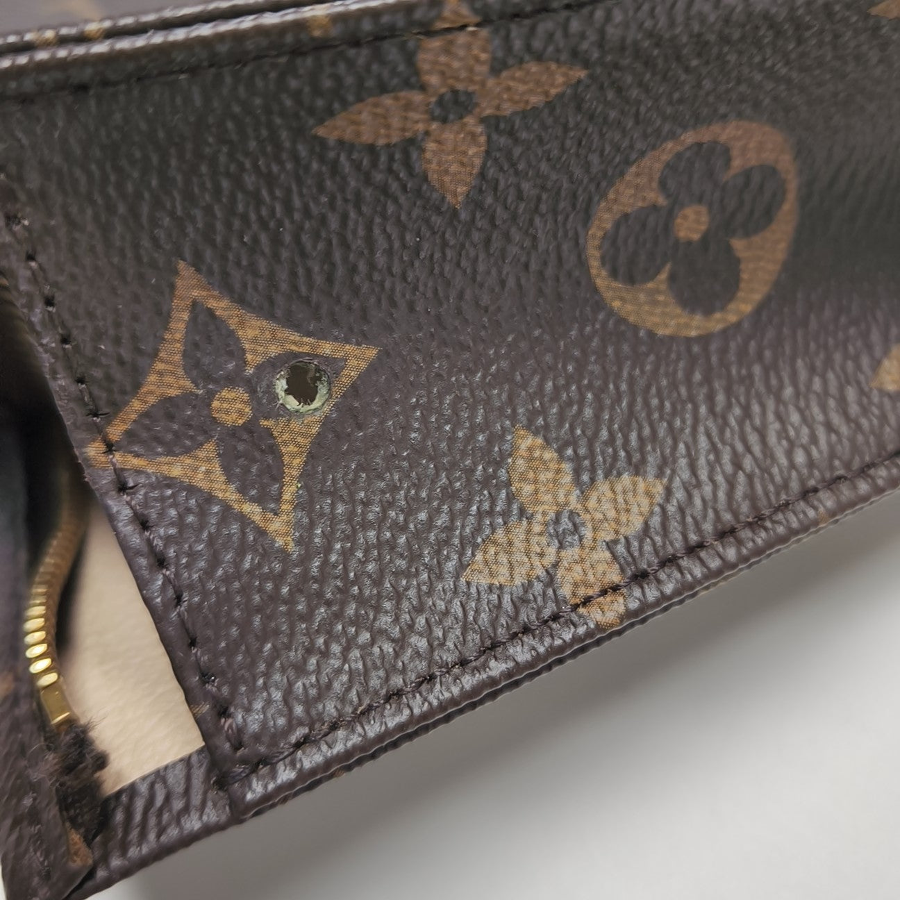 TOILET POCKET 26 Monogram Coated Canvas Brown