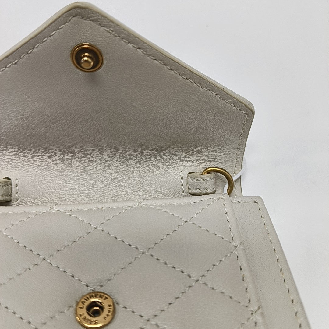 GABY Quilted Lambskin White