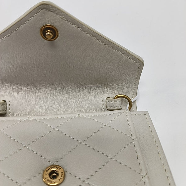 GABY Quilted Lambskin White