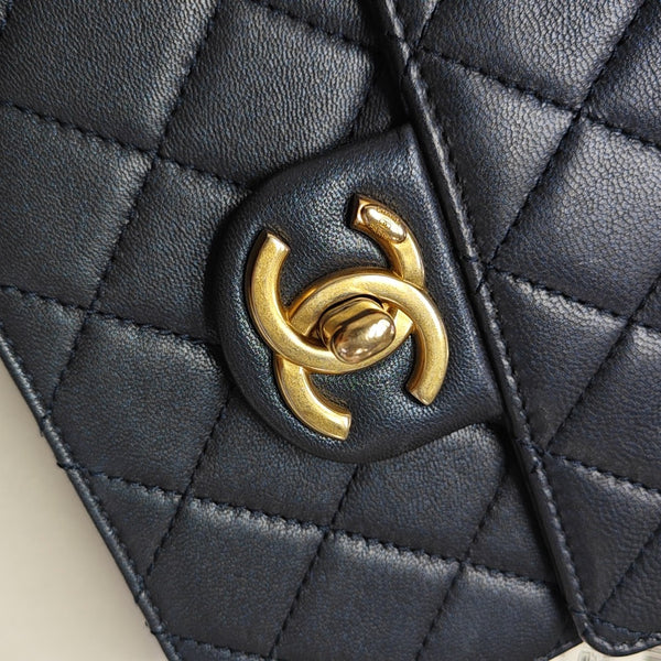 CLASSIC FLAP Mini Quilted Lambskin Blue